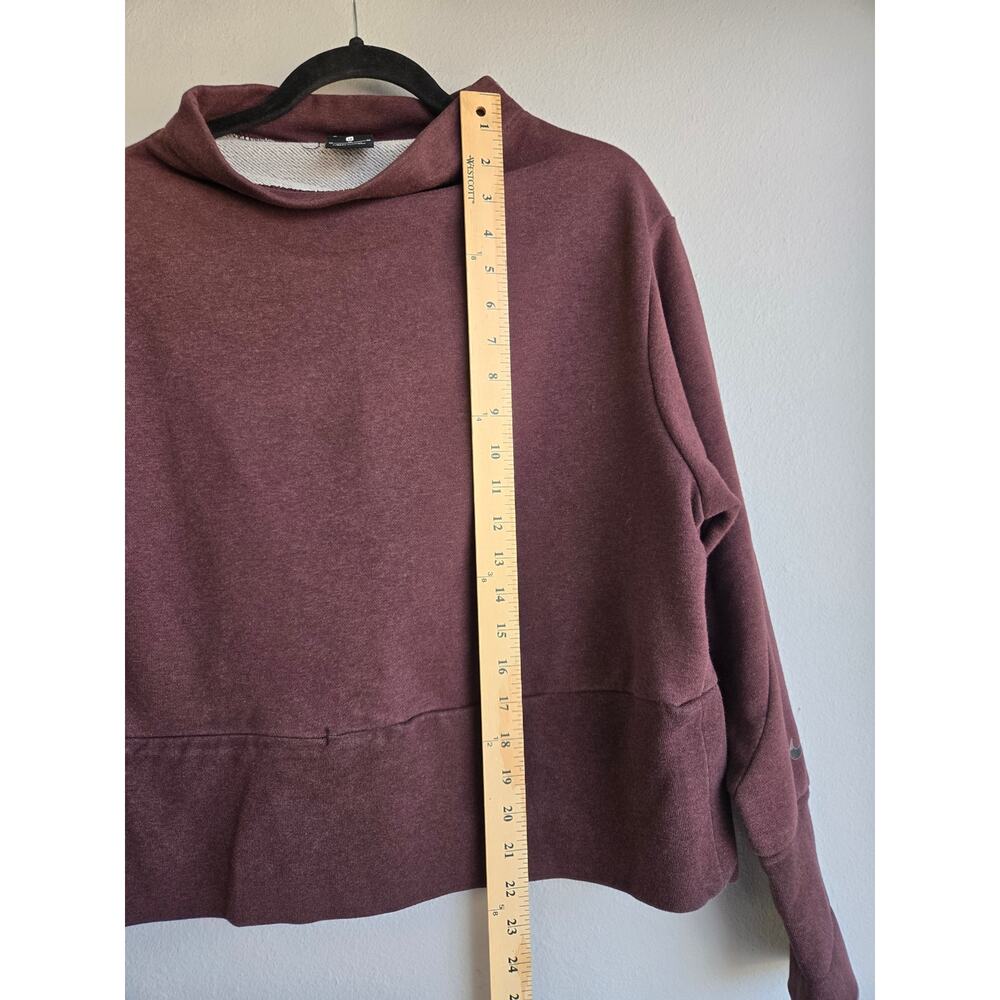 Nike Dri-FIT Get Fit Maroon Funnel Neck Training Sweatshirt Size M - Picture 8 of 9